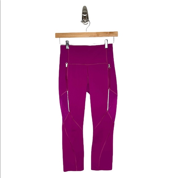 lululemon | Rush Hour 21" Crop Deep Fuschia 4 - Picture 2 of 10